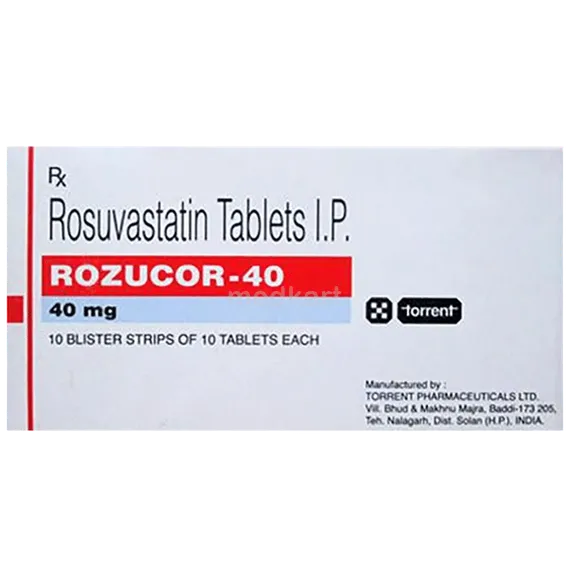 rozucor 40mg tablet 10's